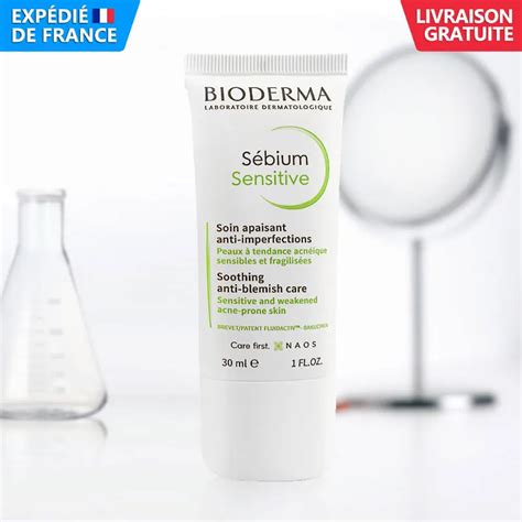 Bioderma Sébium Sensitive Crème Apaisante Anti imperfections Peaux