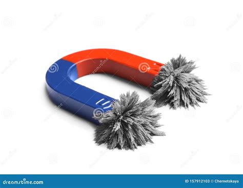 Iron Filings On The Magnetic Field On A Magnet Royalty-Free Stock Image | CartoonDealer.com ...