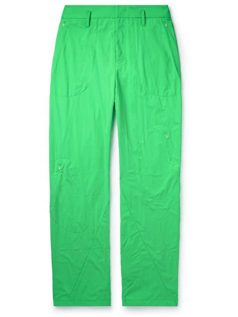 POST ARCHIVE FACTION - 5.1 Straight-Leg Shell Trousers - Green Post ...