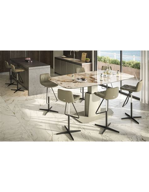 Table Cattelan Italia Aviator Keramik Lift Bartolomeo Italian Design