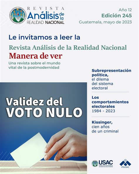 Revista An Lisis De La Realidad Nacional Ipnusac