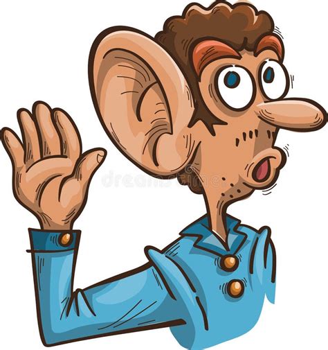 Cartoon Big Ears Clipart