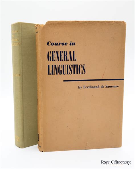 Course In General Linguistics By Ferdinand De Saussure Near Fine