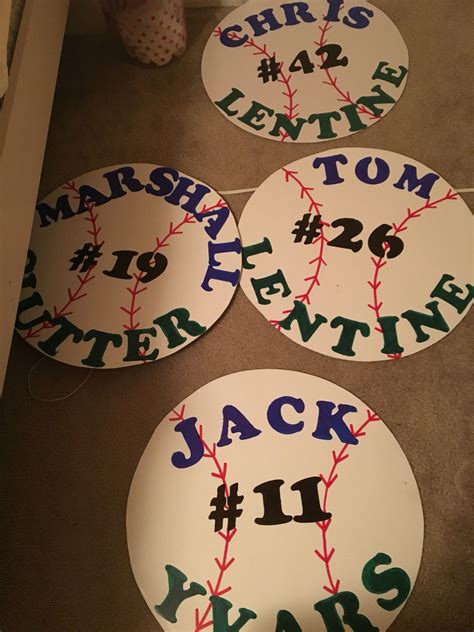 #SeniorDay Baseball posters with name and number #AveMariaUniversity ...