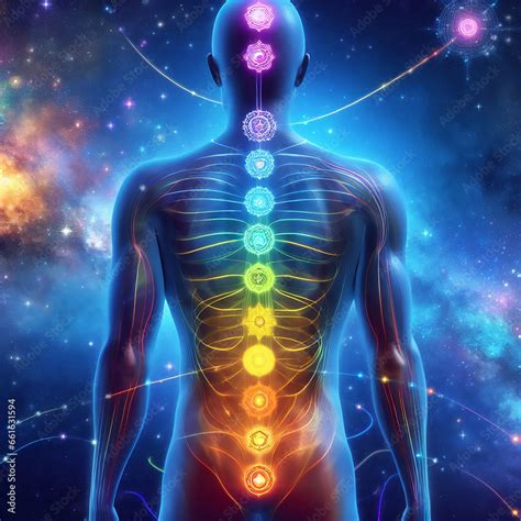 7 Chakras Human Body Yoga Meditation Aura Spiritual And Yin Yang