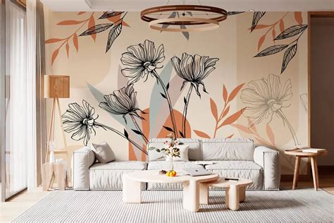 Wall Mural Photo Wallpaper Popular trellises in the boho style with ...