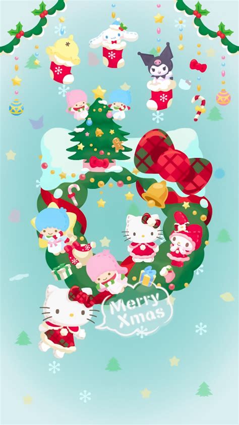 Christmas Hello Kitty Backgrounds For Computers