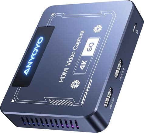 Capture Card Anyoyo 4k 60fps Hdr And Vrr Passthrough Near Zero Latency Video Capture Card For Ps5