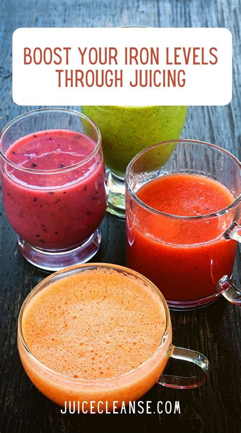 HOW TO BOOST YOUR IRON LEVELS THROUGH JUICING JuiceCleanse