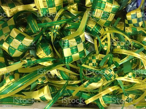 Ketupat Decoration To Be Installed On Eid Day Stock Photo Download