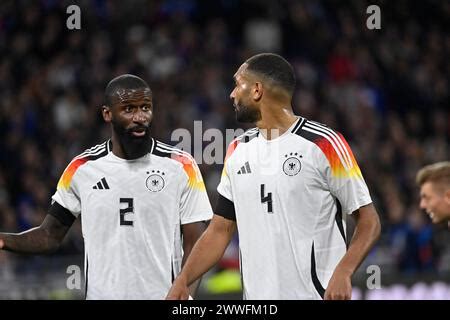 LYON France 2 Antonio Rüdiger 4 Jonathan Tah during the