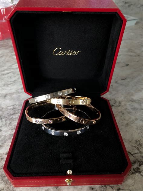 Madame Societe Large-Scale Replica Cartier LOVE Bracelet, 53% OFF