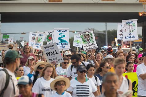 Marchers protest plans for border wall in South Texas – Anna Marshall