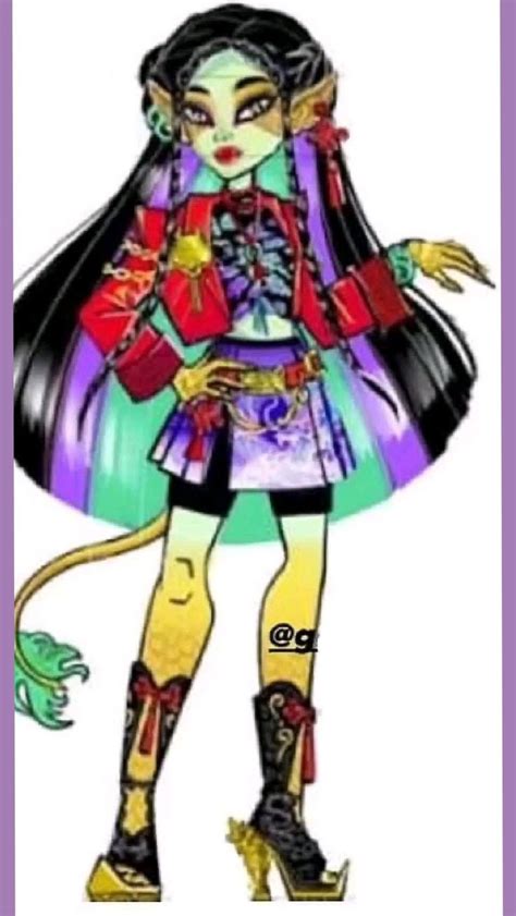 Monster High G3 Jinafire Long Concept Art Monster High Art Monster