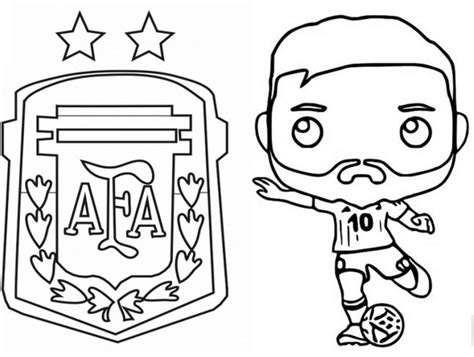 Dibujo Para Colorear Copa Mundial De F Tbol Argentina Messi