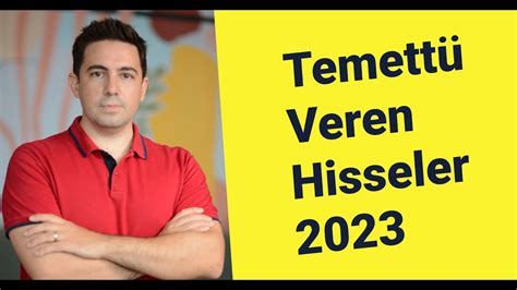 Temettü Veren Hisseler 2023 YouTube