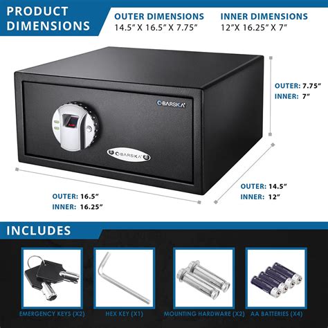 079 Cu Ft Biometric Security Safe Ax11224 Barska