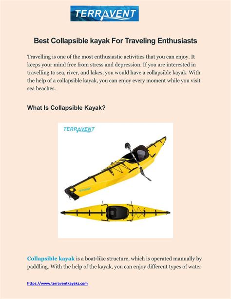 Collapsible kayak by terraventkayaks - Issuu