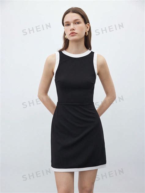 Shein Bizwear Robe D Bardeur D Contract E Pour Femme Avec Encolure