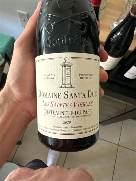 2020 Domaine Santa Duc Châteauneuf Du Pape Les Saintes Vierges France Rhône Southern Rhône