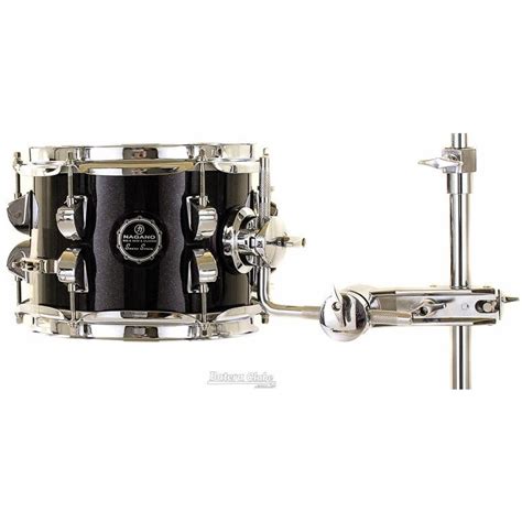 Caixa Nagano Snare Series Micro New Beat Ebony Sparkle 8x6 Caneca E