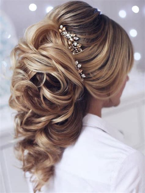 60 Wedding Hairstyles For Long Hair From Tonyastylist Deer Pearl Flowers