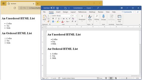 Convert HTML To Word In C HTML To DOC Using NET REST API