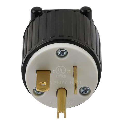 Snapklik Usa Prong Male Ac Plug Ul Nema P Pole Straight