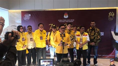 Golkar Jabar Daftarkan Serentak Bacaleg Ke Kpu Targetkan 20 Persen