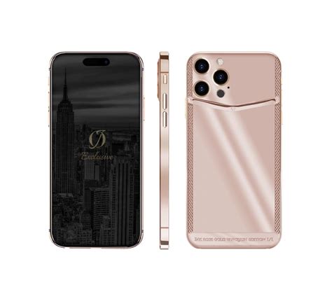 24K Rose Gold Iphone 15 Pro Max Clou de Paris - OJ Exclusive