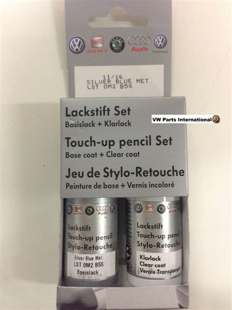 Blue Silver LB5S Genuine VW Touch Up Paint Audi Seat Skoda Scratch