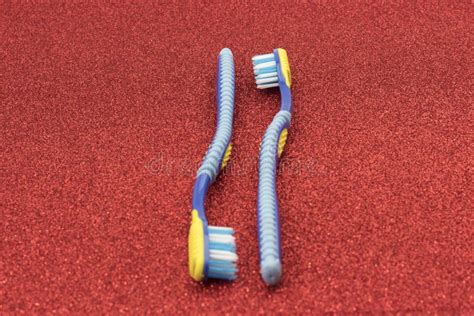 Gay Lgbt Couple Toothbrush Visual Metaphor Stock Photo Image Of Together Safe