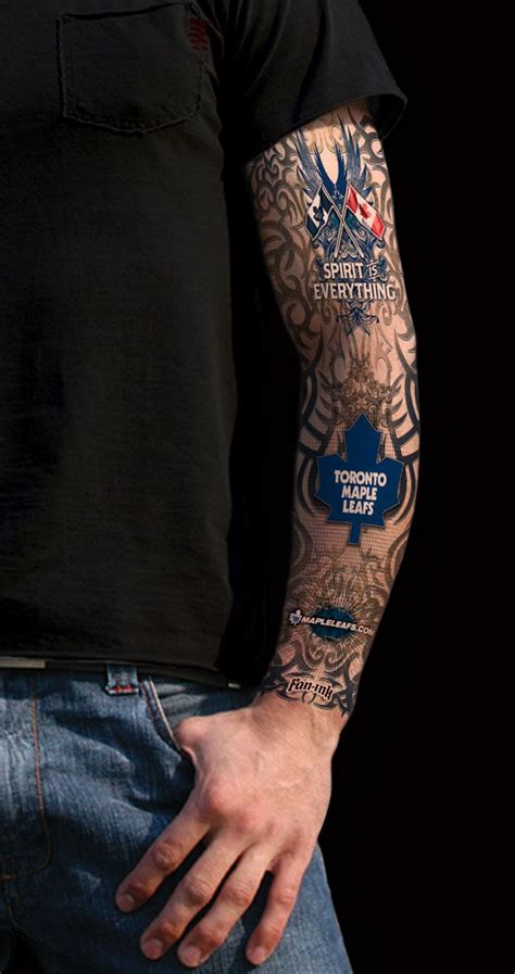 Toronto Maple Leafs Sleeve ink | Sleeve tattoos, Tribal tattoos, Spirit ...