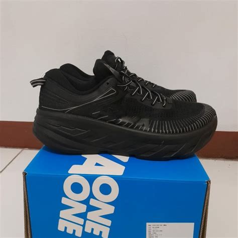 Jual SEPATU HOKA BONDI 7 TRIPLE BLACK PREMIUM ORIGINAL 40 Shopee