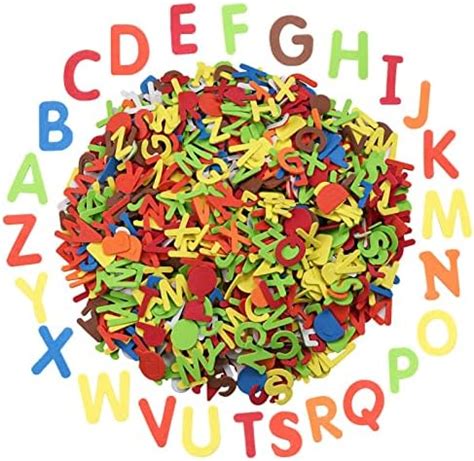 Amazon SEPGLITTER Alphabet Letters Foam Stickers 600Pcs Colorful