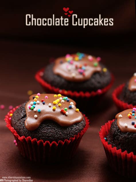 Eggless Chocolate Cupcake Recipe Sharmis Passions