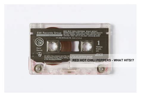 Red Hot Chili Peppers What Hits Classic Cassette Prints
