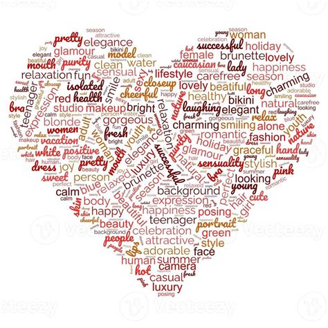 Cute Love Word Collage