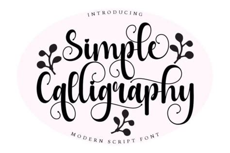 Simple Calligraphy Font - Free Font