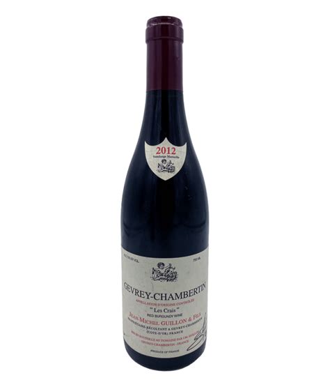 Gevrey Chambertin Les Crais 2012 Jean Michel Guillon