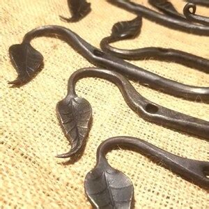 Hand Forged Leaf Hooks Made To Order Etsy