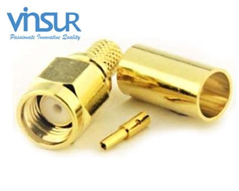 RF Connector RP SMA Male Straight Crimp Type RG58 Cable At Rs 54