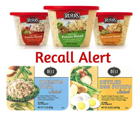 Reser's Salads Recalled and Safeway Deli Salads Recalled - Super Safeway