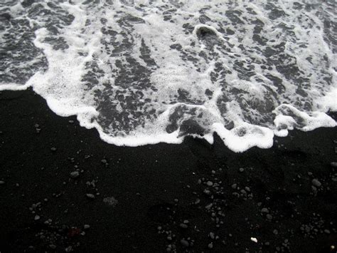 Black Sand Beach in Hawaii