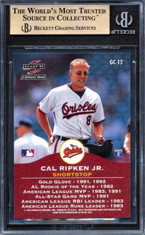 Cal Ripken 1995 Score Double Gold Champs GC12 BGS 9 5 Pristine Auction