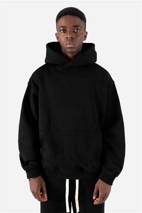 Sweat Capuche Urban Pour Hommes Coupe Classique Noir Sweat