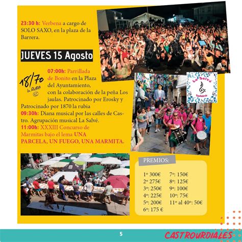 Programa De Fiestas De La Asunci N Y San Roque En Castro Urdiales