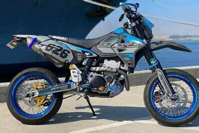 Graphics Kit For Suzuki Drz Sm S E All Years Quantum Series Cyan