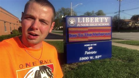 Mr Peace Visits Liberty Junior High School In Burbank Illinois Youtube