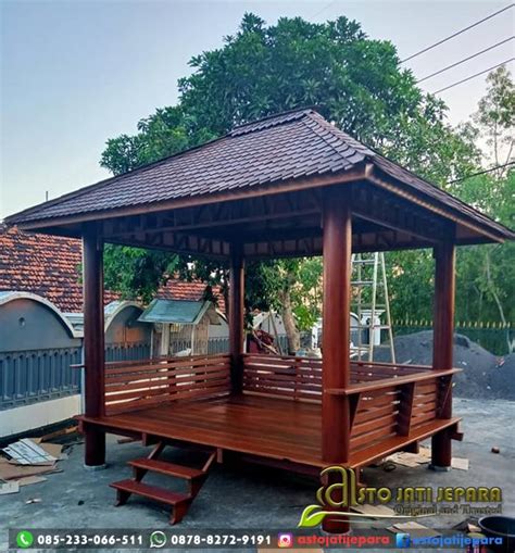 Gazebo Kayu Kelapa Minimalis 2 X 3 Gazebo Jepara